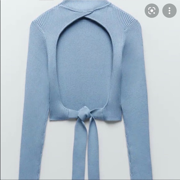 Stunning baby blue Zara turtleneck - Picture 2 of 3